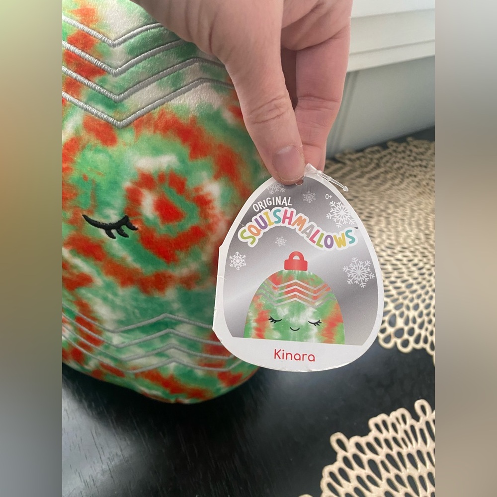 Squishmallows Kinara the Christmas Ornament 8” - Picture 3 of 4